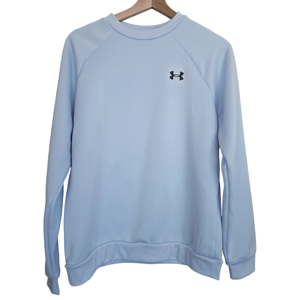 Under Armour MEDIUM Soft Cozy Fleece Smooth Exterior Pullover Sweatshirt Preppy